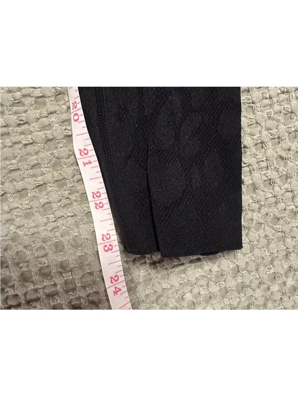 Fabletics Black 2pc Seamless Mesh Animal Print Top & Skinny Leggings XS